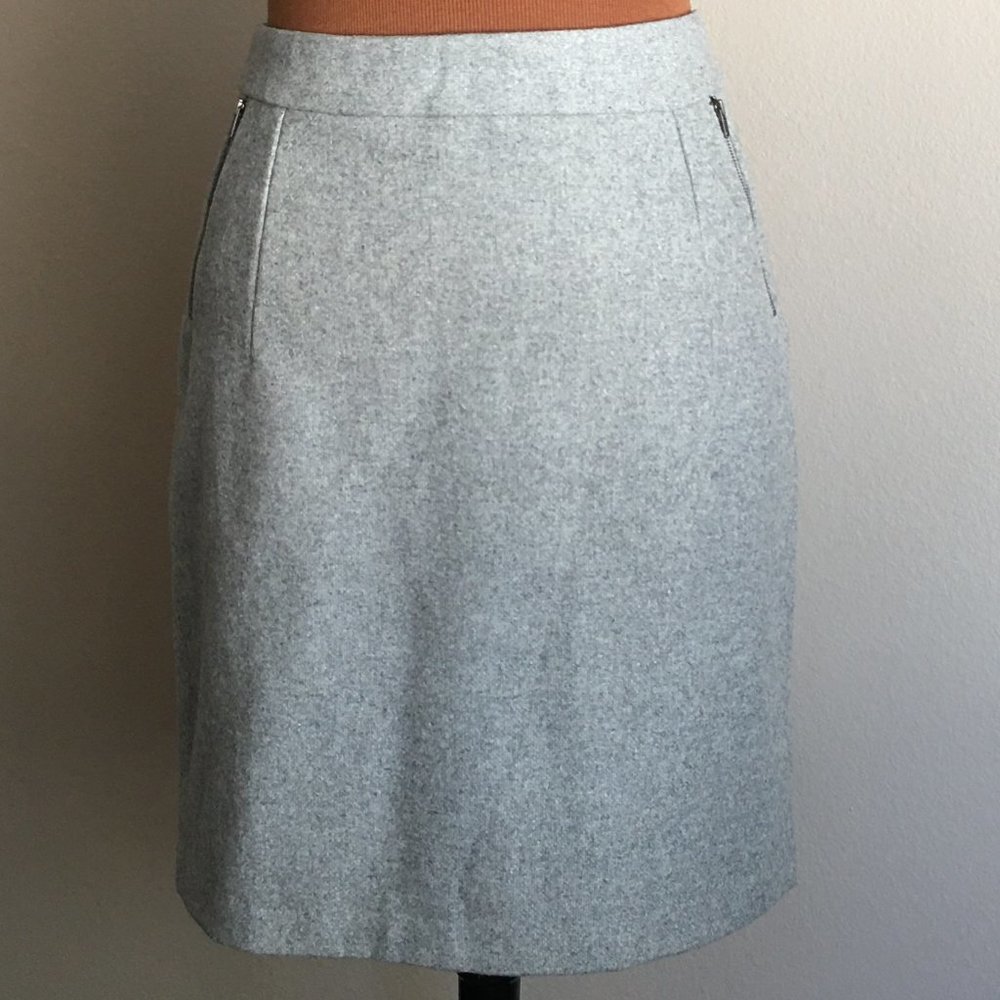 DE COLLECTION Wool Blend Pencil Skirt   LARGE - Picture 2 of 13